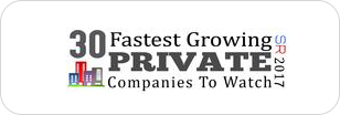 A logo for fastest growing private companies to work in.