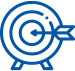 Chandra Technologies Inc. A blue target with an arrow in the center.