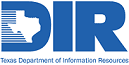 A blue logo for the department of information technology.